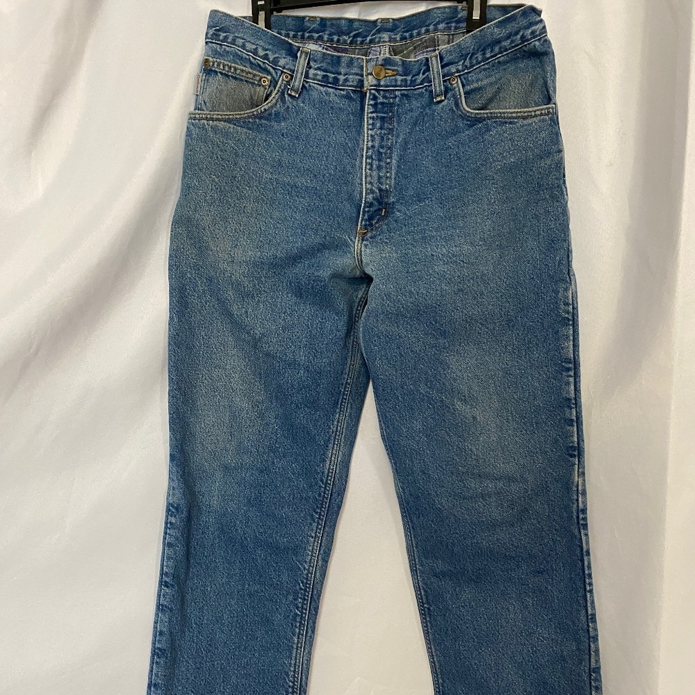 Carhartt Rugged Relaxed Fit Flannel-Lined 5-Pocket Jeans 36X30